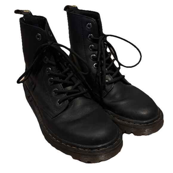 Dr Martens Air Weir Boots Luna AW004 SK10T Woman Size 7 Black - Picture 1 of 9